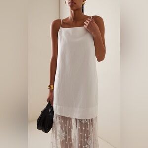 Sea New York White dress with Lace Trim
